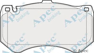 APEC BRAKING pad1820 -  Комплект тормозных колодок, дисковый тормоз